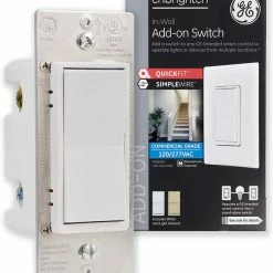 GE Enbrighten Add-On Switch With QuickFit And SimpleWire, Smart Lighting Control - 46199