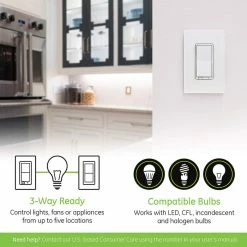 GE Enbrighten Z-Wave Plus In-Wall Smart Switch With QuickFit, Simple Wire, S2, And SmartStart - 46201 -Z-Wave Sales 46201 3 700x700