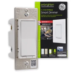 GE Enbrighten Z-Wave Plus Smart Dimmer With QuickFit, SimpleWire, S2, And SmartStart - 46203