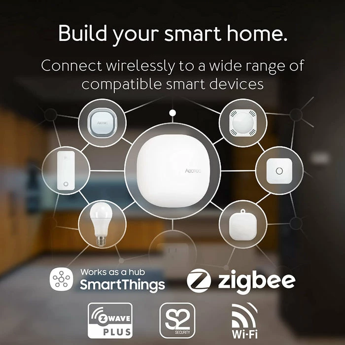 Aeotec Smart Home Hub; SmartThings, Z-Wave ZigBee WiFi Enabled Hub 2 Aeotec Smart Home Hub; SmartThings, Z-Wave ZigBee WiFi Enabled Hub - Image 2