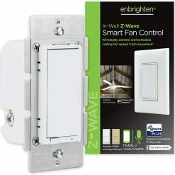 GE Enbrighten In-Wall Z-Wave Plus Smart Fan Control With SmartStart And S2 Security - 55258