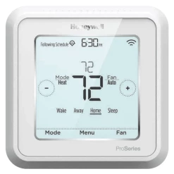 Honeywell T6 Pro Z-Wave Plus Programmable Smart Thermostat, Battery Powered Or "C" Hardwired - TH6320ZW2003