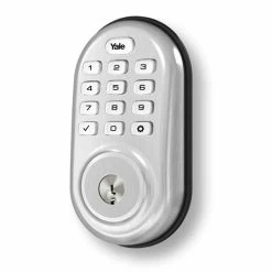 Yale Z-Wave Plus Pushbutton Keypad Deadbolt - Satin Nickel - YRD216ZW2619 -Z-Wave Sales YRD216ZW2619 3 500x525