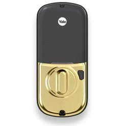 Yale Z-Wave Plus Touchscreen Keypad Deadbolt - Polished Brass - YRD226ZW2605 -Z-Wave Sales YRD226ZW2605 2 500x525