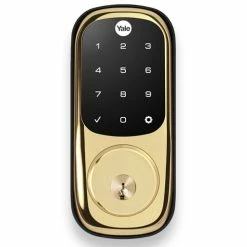 Yale Z-Wave Plus Touchscreen Keypad Deadbolt - Polished Brass - YRD226ZW2605