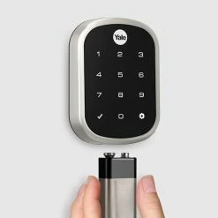 Yale Z-Wave Plus Key Free Touchscreen Deadbolt - Satin Nickel - YRD256-ZW2-619 -Z-Wave Sales YRD256ZW2619 3 700x700