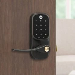 Yale Assure Z-Wave Plus Touchscreen Lever Lock With Key - YRL226-ZW2-0BP -Z-Wave Sales YRL226 ZW2 0BP 2 700x700