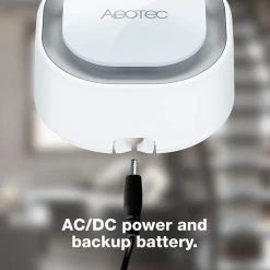 Aeotec Z-Wave Plus Doorbell 6 With Outdoor Button, Wall-Mounted Sound & Light Ring, Smart Home Wireless Chime, 110 DB - ZW162 -Z-Wave Sales ZW162 2 700x700