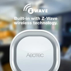 Aeotec Z-Wave Plus Doorbell 6 With Outdoor Button, Wall-Mounted Sound & Light Ring, Smart Home Wireless Chime, 110 DB - ZW162 -Z-Wave Sales ZW162 3 700x700