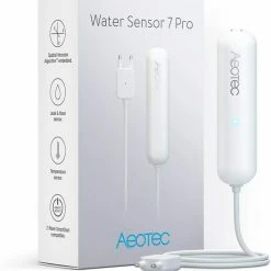 Z-Wave Sales 19 Aeotec Water Sensor 7 Pro, Z-Wave Plus 700 Series, S2, SmartStart, With Flood, Temperature, And Humidity Sensor - ZWA019