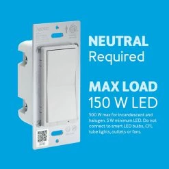 Aeotec Wall Dimmer Switch; 3 Way, Repeater, On Off Dim, SmartThings Switch, Z-Wave Plus, Gen7, Illumino, ZWave Hub Required -Z-Wave Sales d9 700x700