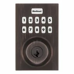 Kwikset Home Connect 620 Contemporary Keypad Connected Smart Lock With Z-Wave 700 Featuring SmartKey Security, Venetian Bronze, 98930-05 -Z-Wave Sales v2 400x400
