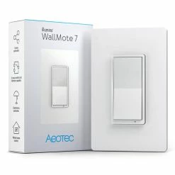 Z-Wave Sales 15 Aeotec WallMote 7; Battery Powered Z-Wave Light Switch (ZWA022)